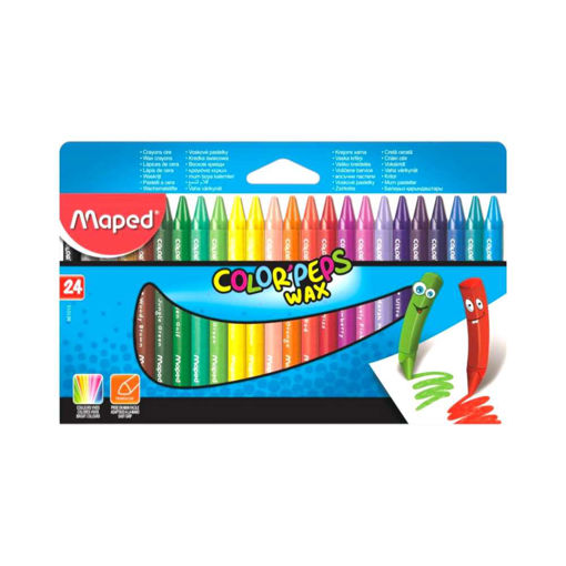 Picture of MAPED CRAYONS SOFT WAX X24